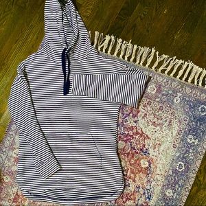 ✨ Navy Stripe Hoodie with Front Pocket - A New Day